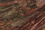 Polished Tiger Iron Stromatolite Slab - Billion Years #261998-1